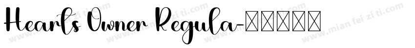 Hearts Owner Regula字体转换